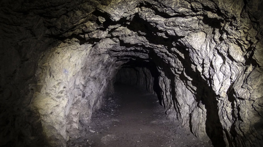 Пещера вечной мерзлоты в Железноводске внутри