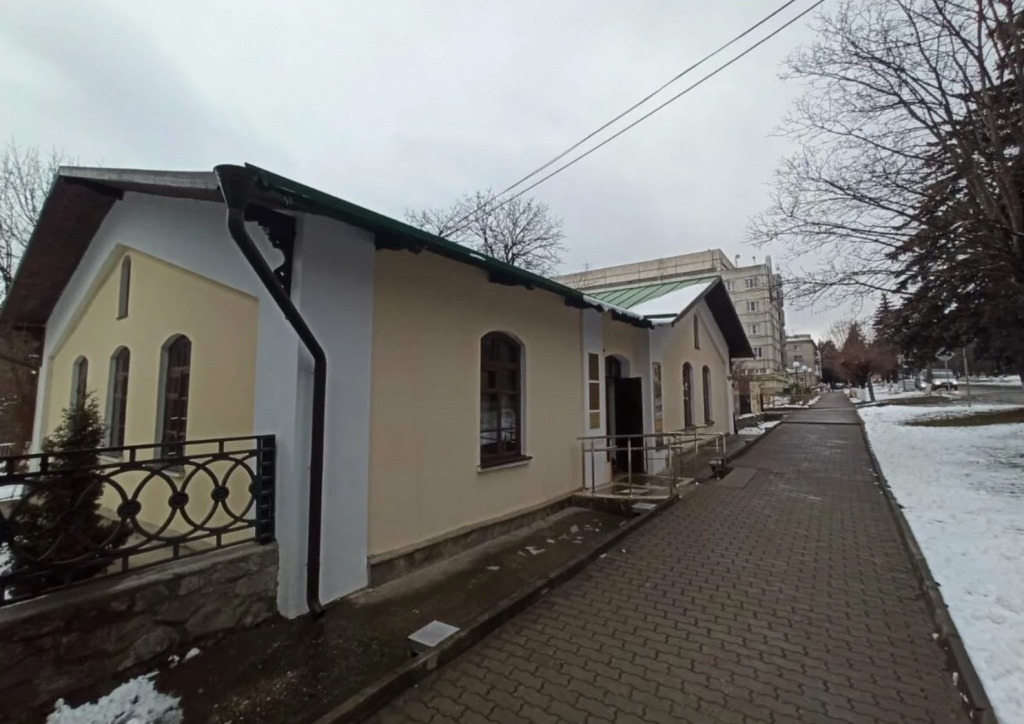 Станция почтовых дилижансов в Железноводске зимой