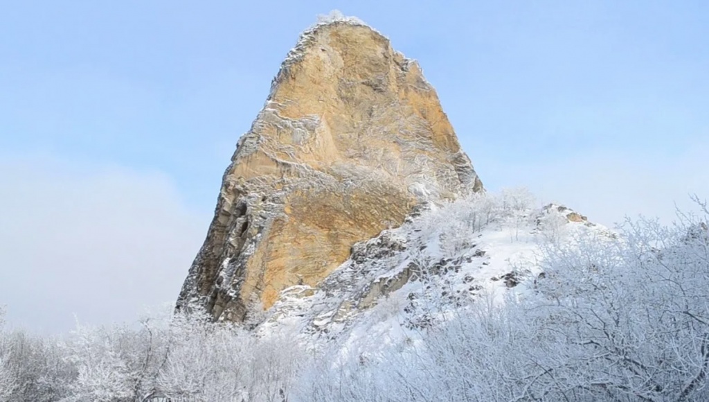 Гора медовая в Железноводске зимой